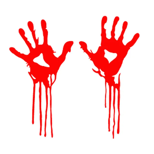 Best Price 20cm*19cm Zombie Hands Apocalypse Walking Dead Funny Vinyl Decal Motorcycle Car Sticker S8-1069
