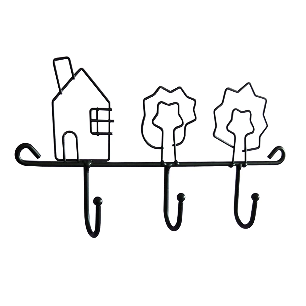 Key Hanger Pastoral Style Hook Multifunctional Coat Durable Teapot Shaped Iron Home Supplies Decoration | Дом и сад