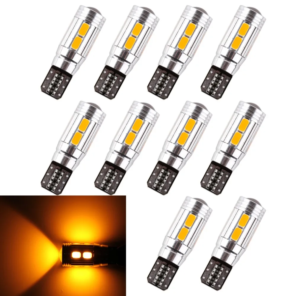 10 шт. светодиодсветодиодный лампы T10 W5W 10SMD CANBUS без ошибок по OBC СВЕТОДИОДНАЯ Лампа