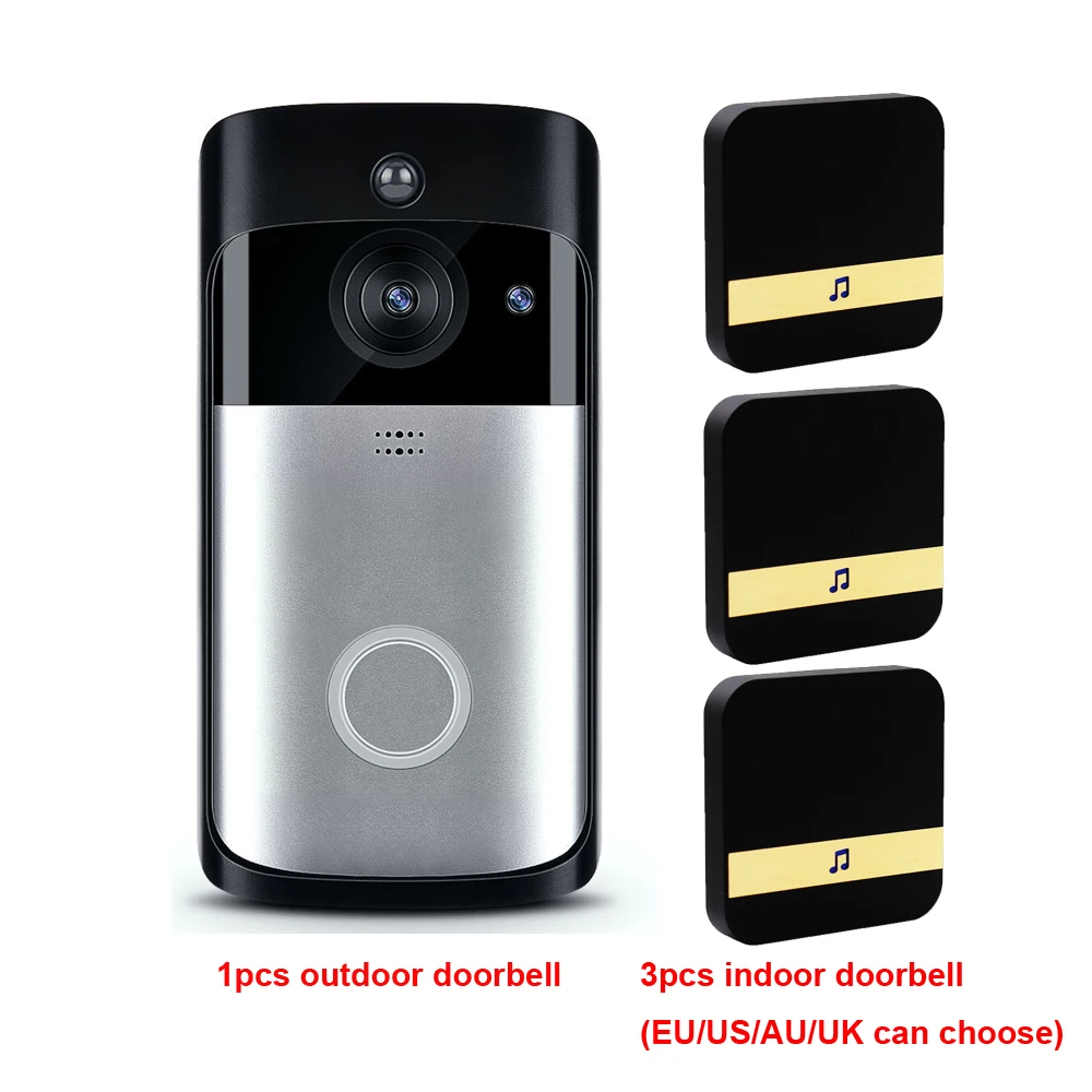 Cdycam, 720 P, HD, без проводов, батарея, ip-камера, для улицы, HD, беспроводная, для помещений, камера безопасности, низкое энергопотребление, Wifi, видео дверной звонок - Цвет: Package 4