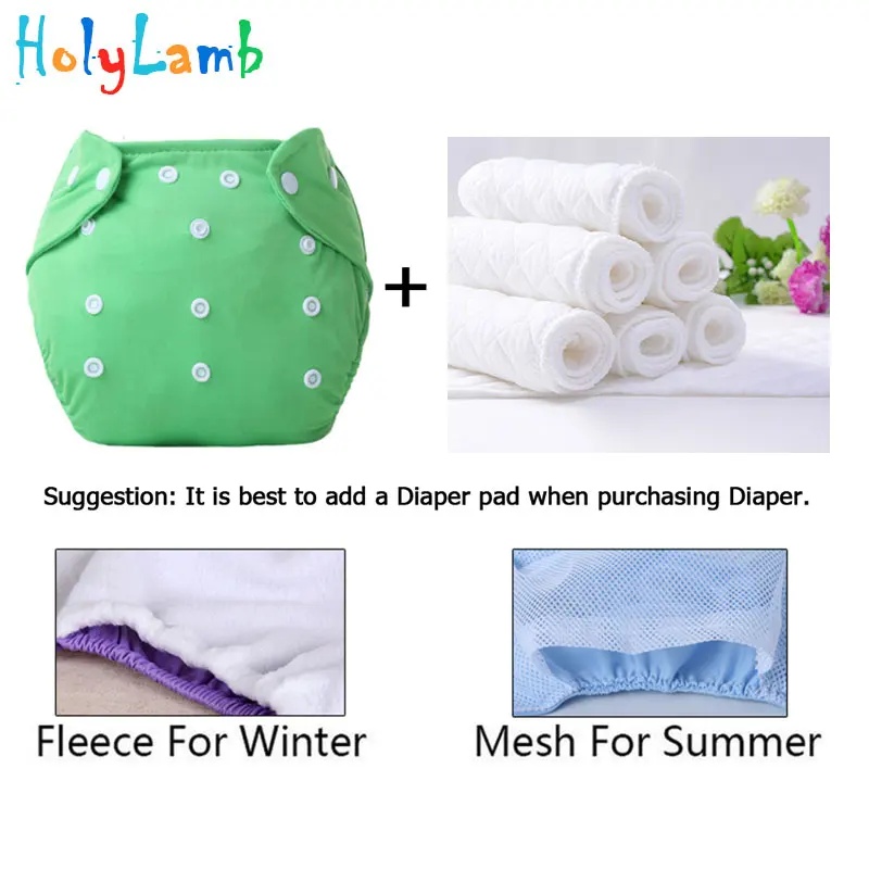1pcs/lot Baby Infant Organic Colorful 100% Cotton Waterproof Reusable Nappy Diaper Training Pants Boy Girl Underwear Washable