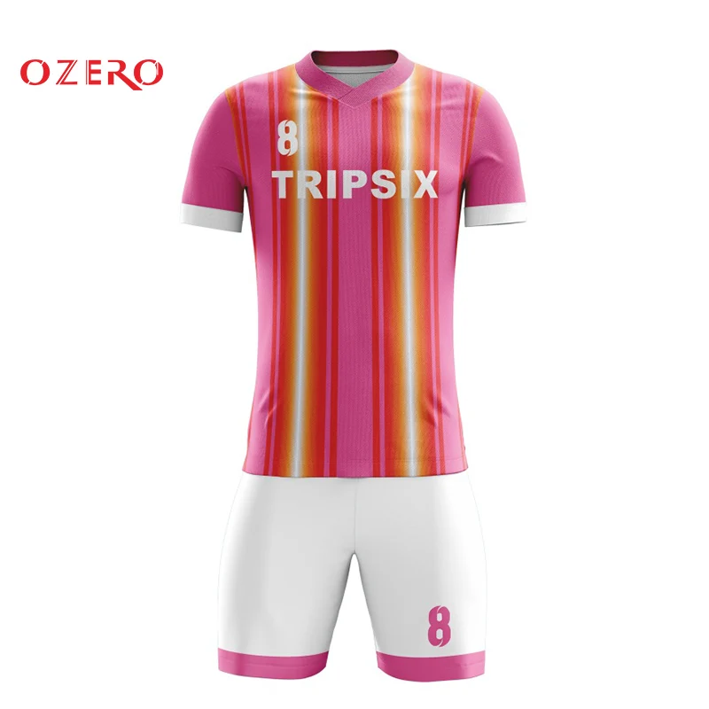 custom put your name pink color football jerseys football shirt maker