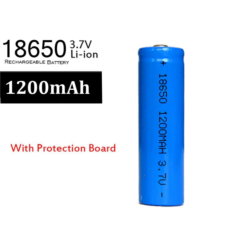 KingWei Новинка года 4 шт./лот защитой PCB 18650 3,7 v Аккумуляторная 1200mah батареи 18650 литий-ионный аккумулятор для Батарея