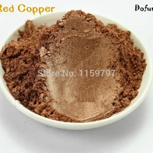 Красно-бронзовый цвет краски пигмент порошок, перламутровый эффект порошок, Макияж DIY тени для век порошок, мыло краситель порошок