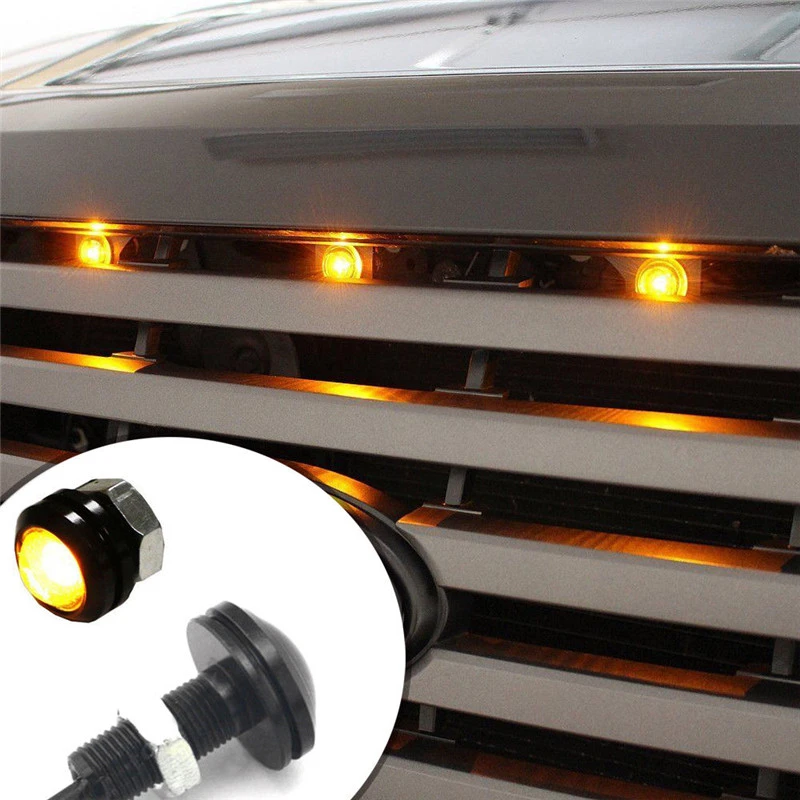 For Ford SVT COB LEDs Raptor Style LED Amber Grille Lighting Kit Aluminum Alloy