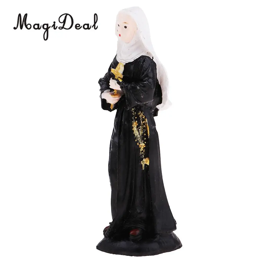 Sand Table Scene Nun Model Figure Women People Layout Landscape Scenery for Diorama Accessory