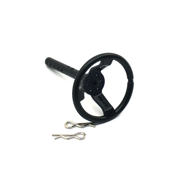 Best Offers 1PC Black 1/10 RC Emulation Steering Wheel For Wraith 90018 1:10 RC Crawler Car
