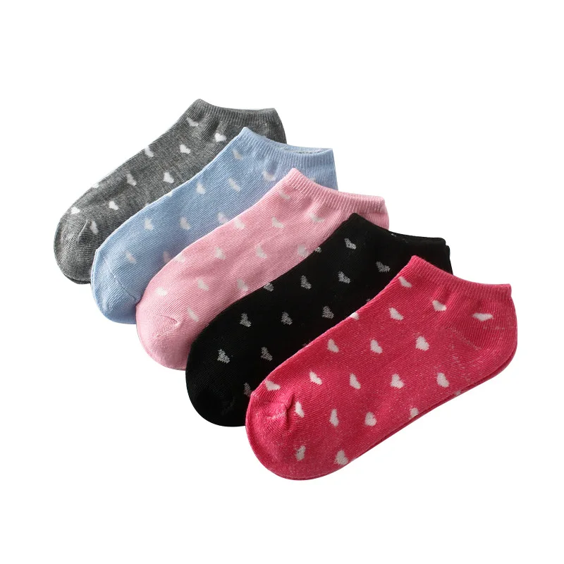 

5 Pai Candy Color Invisible Non-slip Low Cut Socks Fashion Women Casual Cotton Breathable Ankle Boat Socks Elastic Short Hosiery