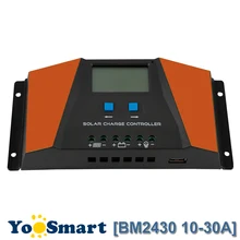 PWM 10A 20A 30A Solar Charge Controller 12V 24V Auto with LCD Display USB Output Solar Cell Panel Regulator PV Home Solar System pwm epsolar epever ls2024b mini solar pv system controller 20a 20amp usb cable and wifi box support wireless communication