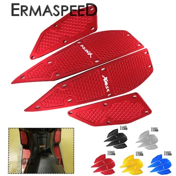 

For Yamaha XMAX300 2017 18 400 125 250 Motorcycle CNC Aluminum Front and Rear Footrest Plate Footboard Steps Scooter Accessories