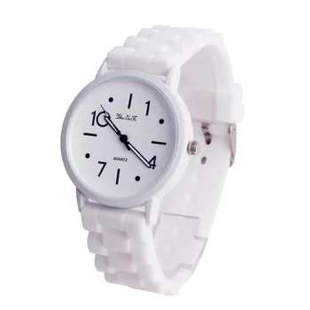 

Luxury White Ceramic Water Resistant Classic Easy Read Sports Women Wrist Watch drop Shipping Top Quality Lady Rhinestone watch