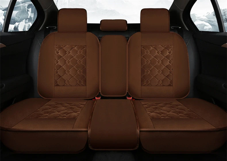 winter warm plush flocking seat cover 29
