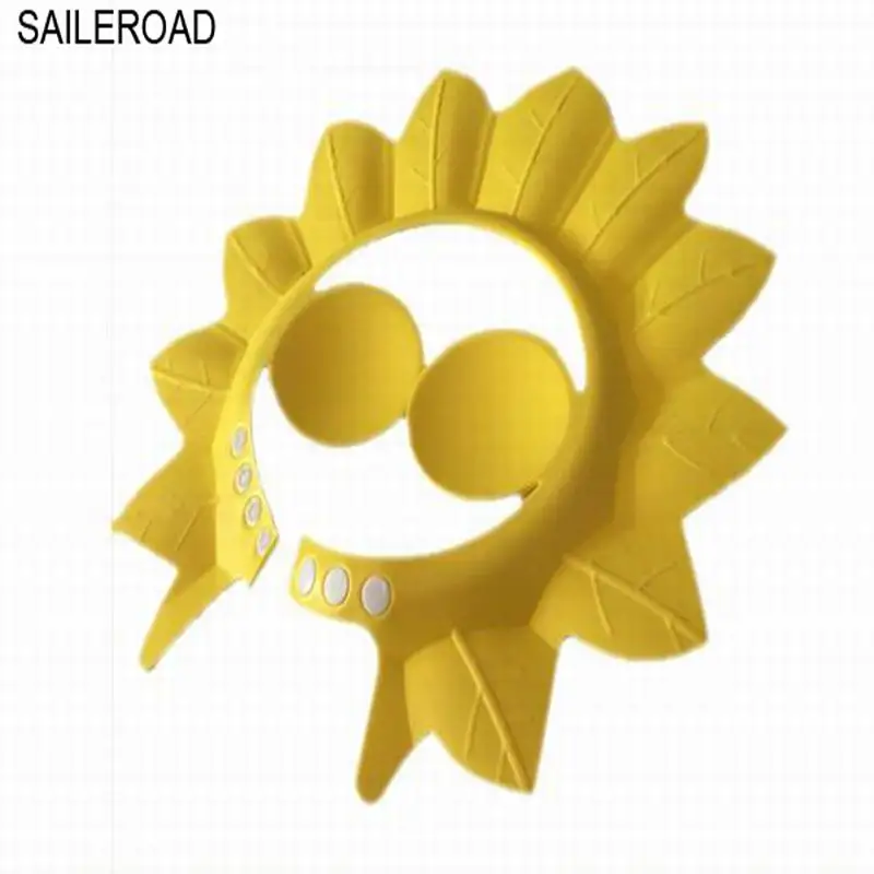 SAILEROAD/Новинка, 1 шт. в партии, для маленьких мальчиков и девочек, шапочка для душа с шампунем, EVA, однотонная, пригодная для ухода, ванна, защита для детей, детская шапочка