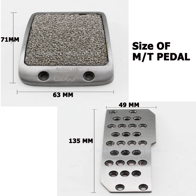 JQTUNING-Нескользящие алюминиевые детали mugen Авто педали сцепления для Honda Fit Jazz механическая коробка передач MT/AT JQ-PAD001