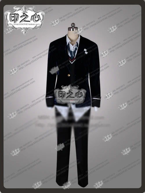 Аниме Diabolik Lovers More костюм для косплея крови юмы муками рубашка + свитер пиджак