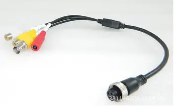 4PIN M12 Aviation connector to RCA + BNC +Power cable, female or male are optional, 10pcs to a lot. 10pcs ka5m0365r 5m0365r to 220f