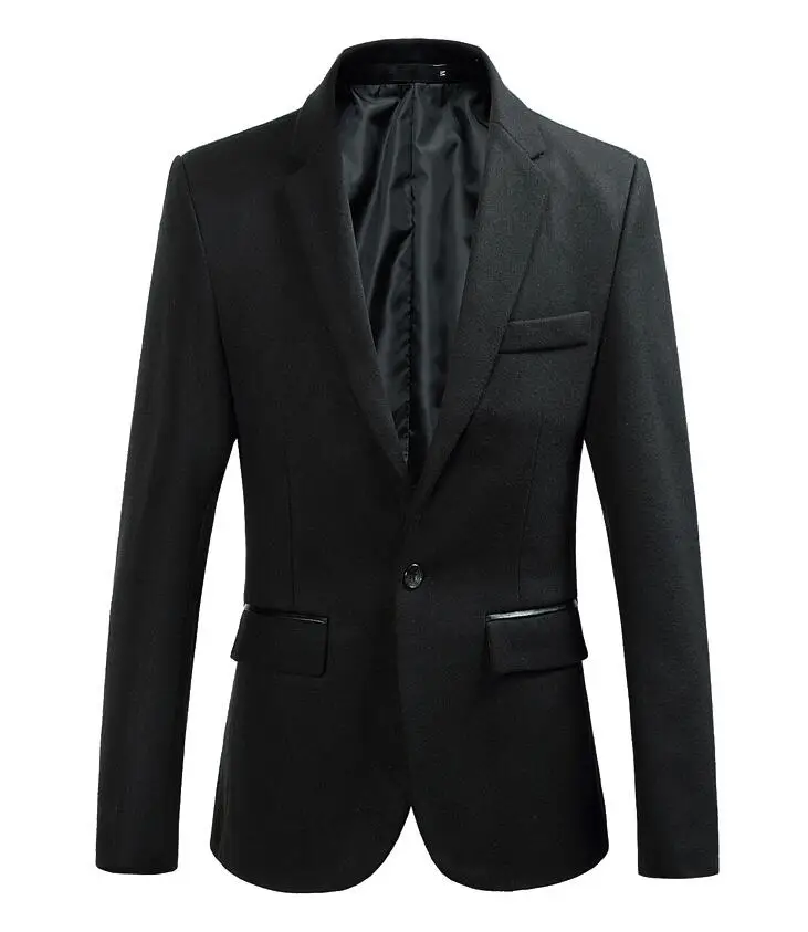 2017 британский стиль мужской однобортный костюм пальто большие размеры M-4XL Мужчины шерстяные Повседневная Деловая Пиджаки мужчин Slim Fit