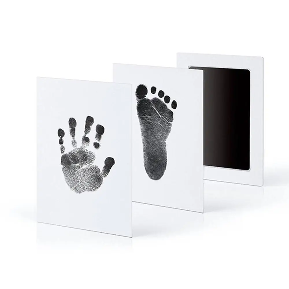 

Baby Care Non-Toxic Baby Handprint Footprint Imprint Kit Casting Parent-child Hand Inkpad Fingerprint Watermark Infant Clay Toys