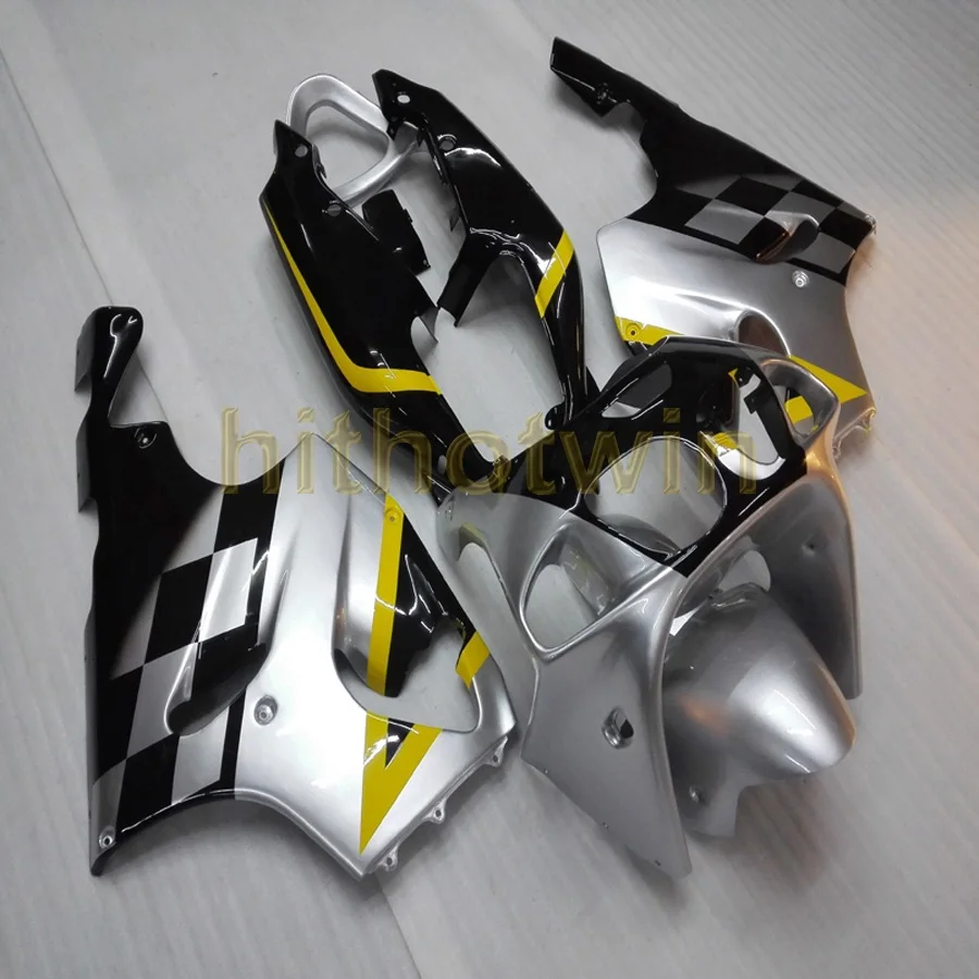Пользовательские мотоцикла на одно изделие для KAWASAKI ZX7R 1996 1997 1998 1999 2000 2001 2002 2003 обтекателя тела+ болты+ глянцевый черный - Цвет: S