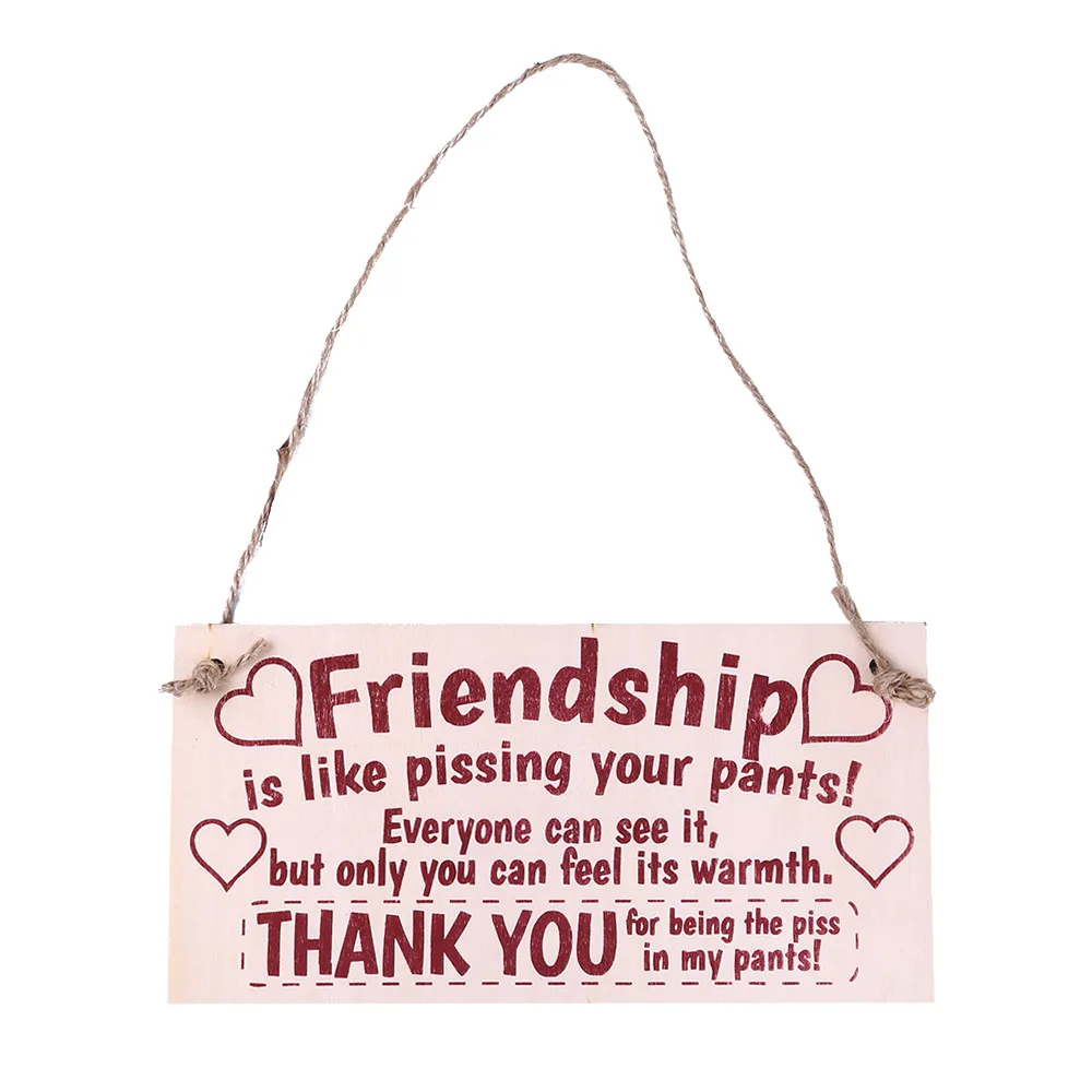 Знак дружбы лучший друг табличка подвесной подарок деревянная подвеска табличка знак лучший друг Рождество знак спасибо# T2