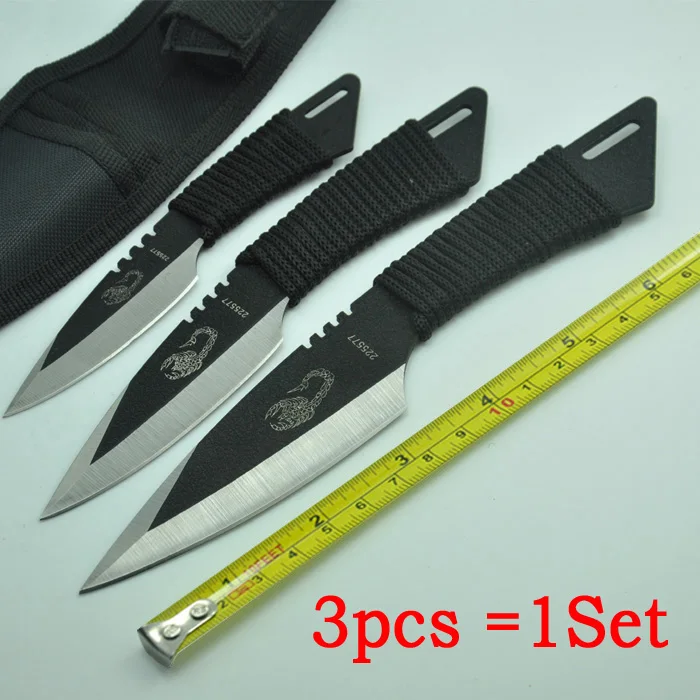 

( 3 in 1), Pocket Knife Fixed Blade Knife Survival Outdoor Hunting Camping Knives Knife tools + Sheath