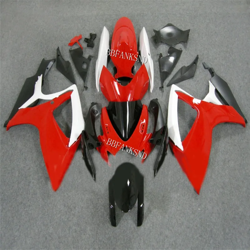 Комплект обтекателей для мотоцикла SUZUKI GSXR600 750 K6 06 07 GSXR 600 GSXR750 2006 2007 ABS красный