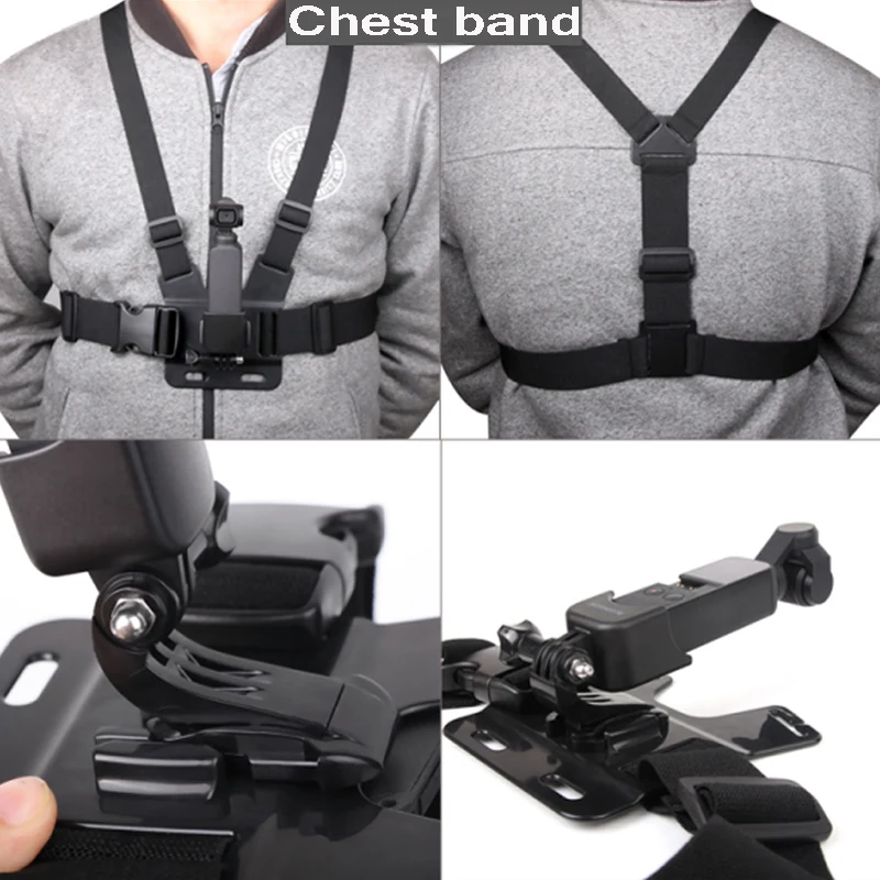 

Chest Band Strap and Multi-function Expansion Adapter Mount for DJI Osmo Pocket Gopro Selfie Stick/Tripod/Backpack Clamp Adapter