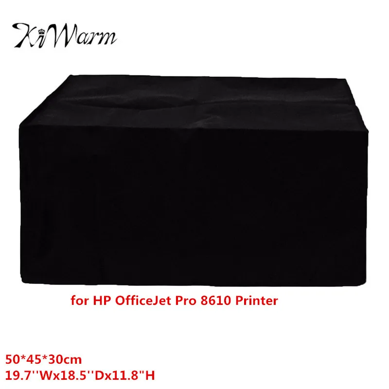 

KiWarm Black Polyester Fiber Dust Cover Cloth for HP OfficeJet Pro 8610 Printer Washable Cloth 19.7''Wx18.5''Dx11.8"H