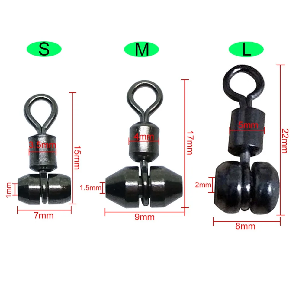 100/500/1000 шт 3-ходовой поворотный нержавеющая Медь прочность Рыболовные Оснастки Поворотный карповая Fly лед рыболовная приманка разъем