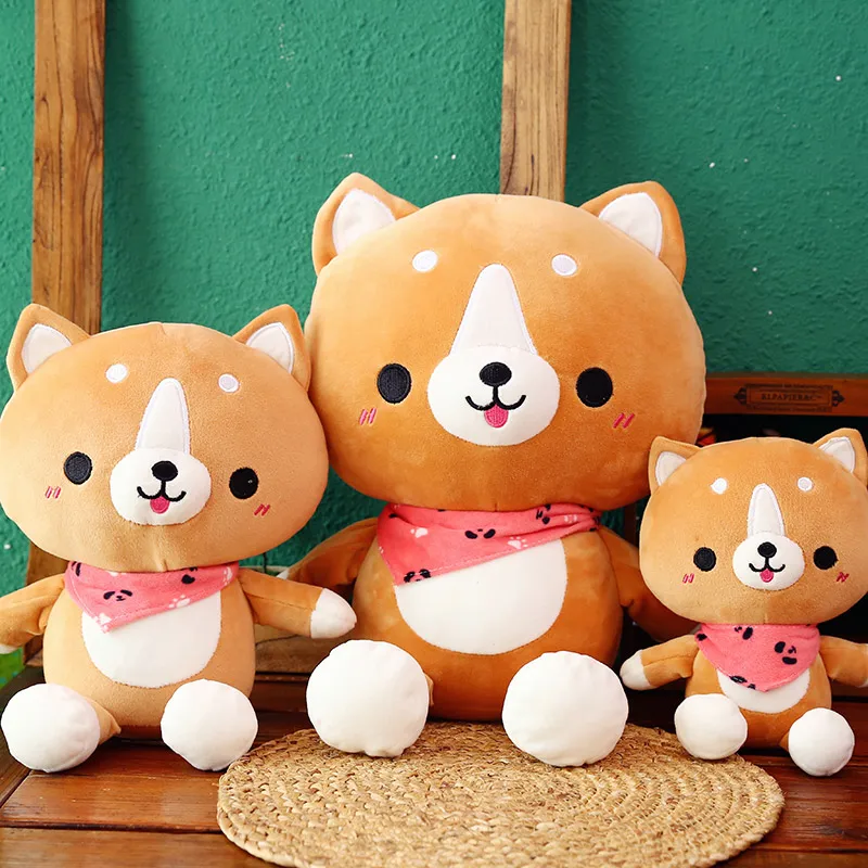 

New Cute Corgi Dog Plush Toy Stuffed Soft Animal Corgi Christmas Gift for Kids Kawaii Valentine Present