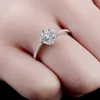 White Gold Color Flower Wedding Rings Silver Color Vintage Engagement Rings For Women CZ Jewelry Bague Femme Gifts CC047 ► Photo 2/6