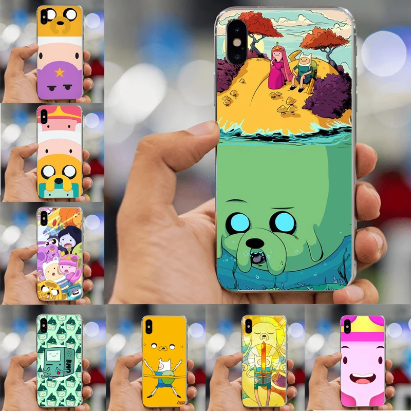 Чехол для телефона Beemo Adventure Time с забавным рисунком из жесткого поликарбоната для iPhone XS MAX 4S 5S 5c SE 6 6S Plus 7 7Plus 8 8Plus X 10