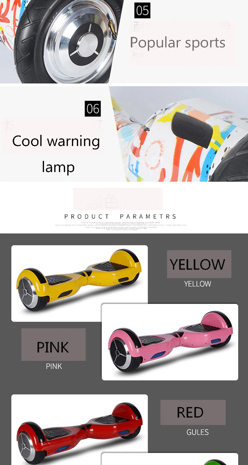 Sale Electric Scooter Hoverboard ProtableS Incloud Bag ding 6.5 Inch 42V  Two Wheels  Self Balance for Adult Men Women Scooter 7