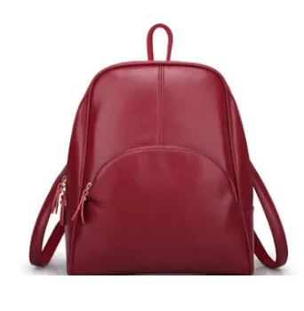 Vogue звезда! модный рюкзак, женский рюкзак, кожаная школьная сумка, Женская Повседневная стильная YA80-165 - Цвет: Красный