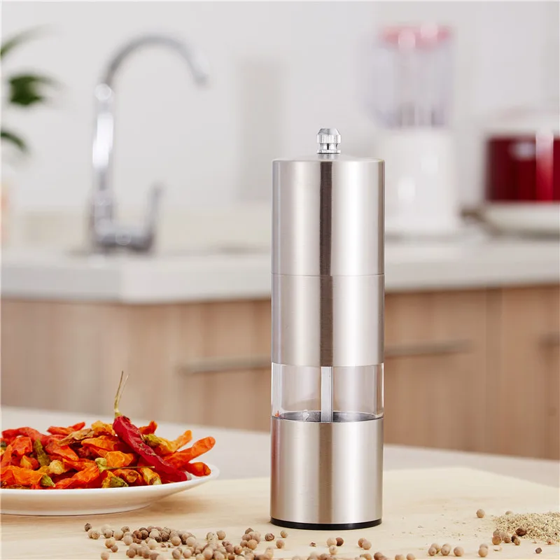 

New stainless steel pepper mill Adjustable ceramic core coffee grinder Kitchen tool