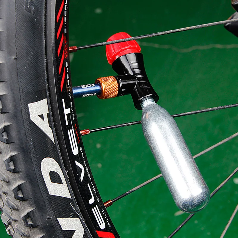 Ручной мини-насос с головкой для велосипеда для СО2 бутылки Schrader Presta клапан Быстрый надувной дорожный MTB горный велосипед воздушный насос аксессуары