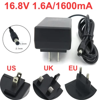 

VORED 1PCS 16.8V 1.6A Switch Power Supply Adapter EU/US/UK Charger 5.5x 2.1mm Converter for Epilator with 1.5m Cable