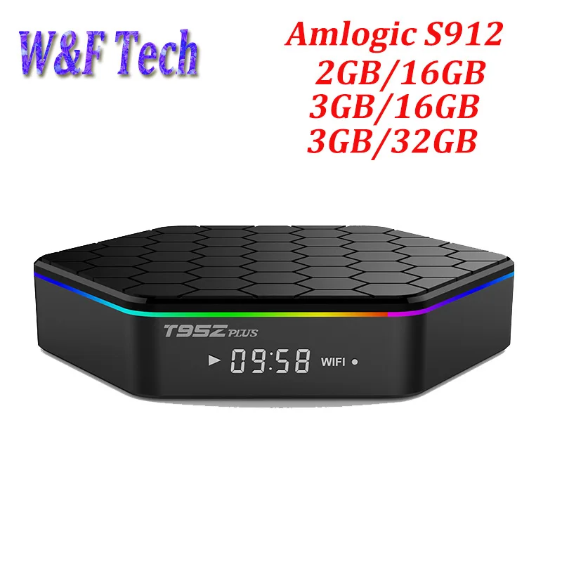 

10pcs T95Z PLUS Android 7.1 TV Box Amlogic S912 Octa-core cortex-A53 2G/16G Dual Wifi Bluetooth Gigabit 4K Media Player
