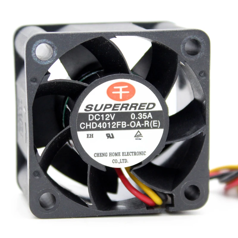 

Brand new original CHD4012FB-OA-R 4cm 4028 12V 0.35A 3 lines Server power cooling fan