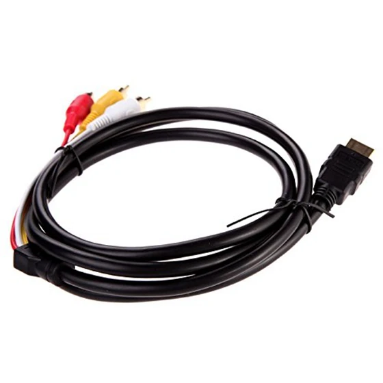 1,5 m совместимый видео 3-RCA кабель HDMI AV HDMI линия видео и AV hdmi-кабель, адаптер желтый
