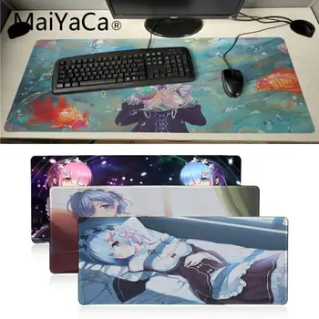

Maiyaca Rem Re Zero Anime Girl Anti-Slip Durable Rubber Gaming Mouse Pad Gamer Game Mouse pad Anime Mousepad mat Speed Version