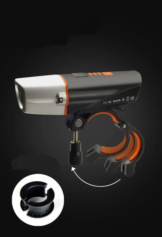 Sale Newest Bicycle Front Rechargeable Light Cycling Bike Power Bank Flashlight Waterproof Headlight Bicycle Lamp Bike Accessories 0