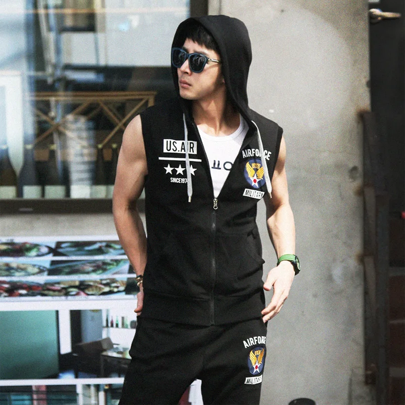 Popular Sleeveless Hoodie MenBuy Cheap Sleeveless Hoodie Men lots from