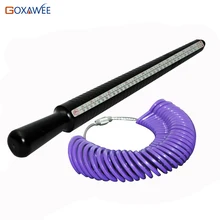 GOXAWEE пластиковое кольцо кольцемер оправка измерительный инструмент украшения для пальцев набор ювелирных изделий измерительный инструмент кольцемер