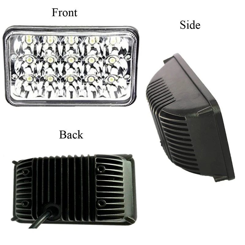 2P 4x6 LED Headlights Bulb Sealed Beam Freightliner Kenworth T400 T600 Peterbilt X
