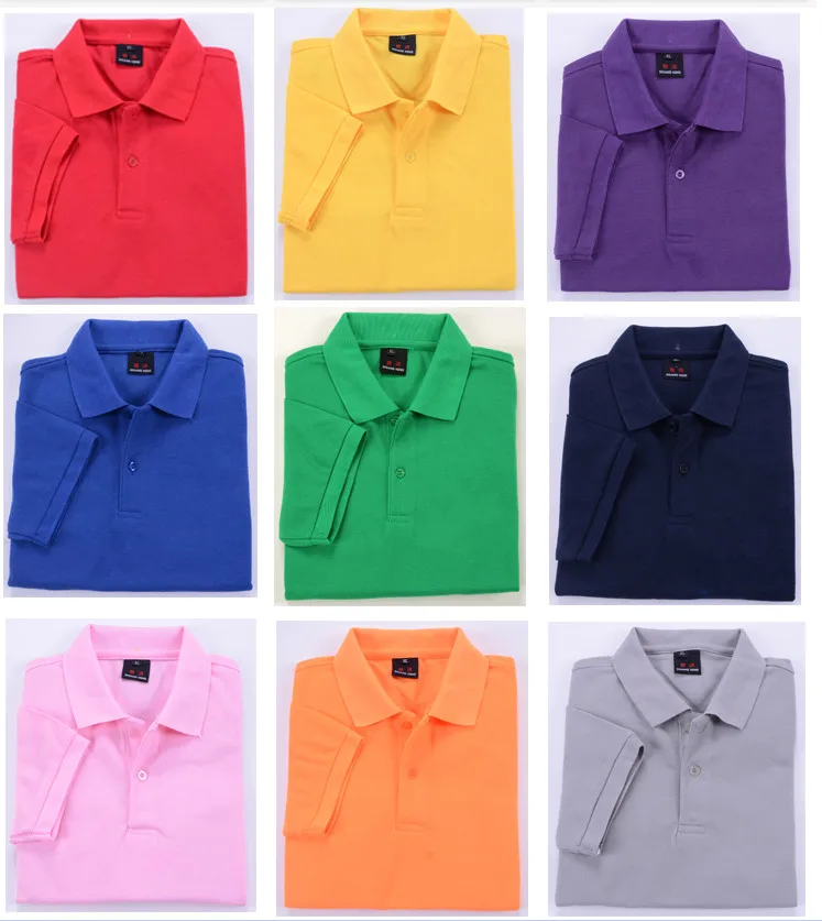 14 цветов новая однотонная Летняя мужская и женская рубашка с короткими рукавами хлопковая дышащая спортивная Рабочая одежда AU0024