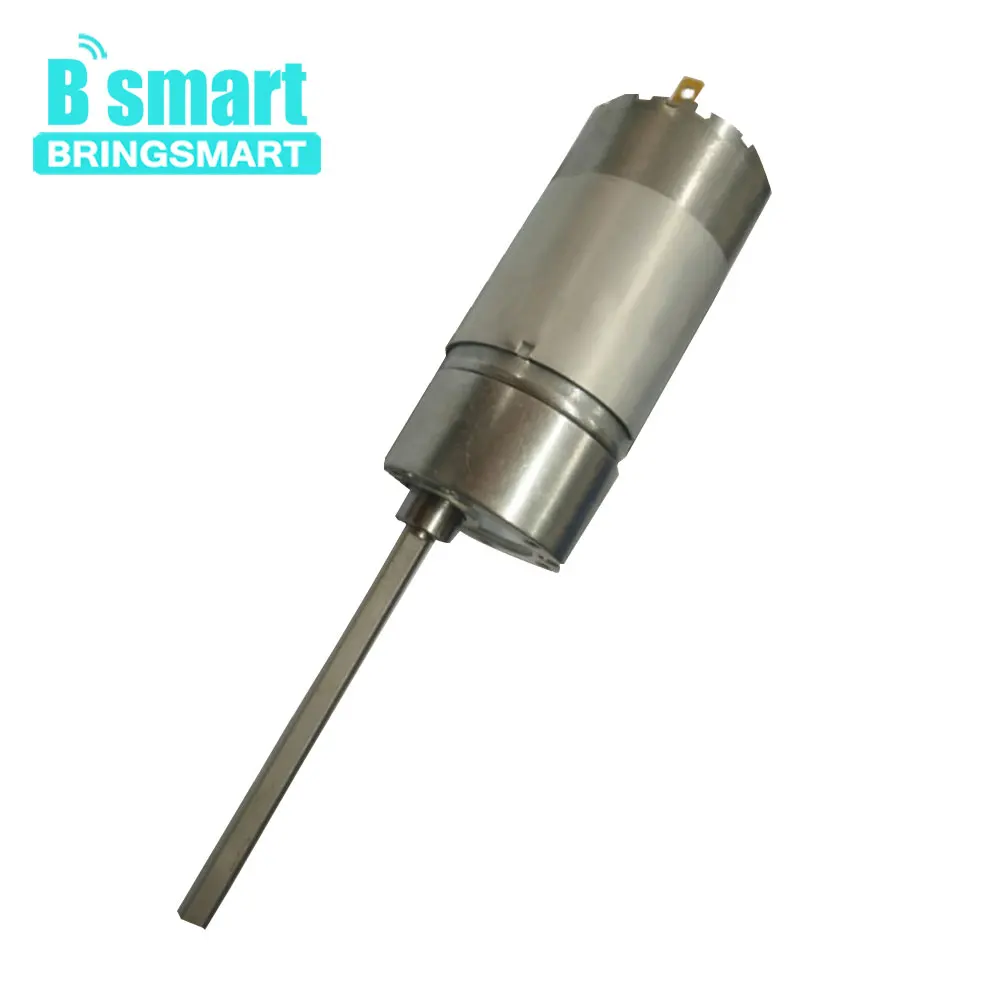 Bringsmart 37GB555 12V DC зубчатая передача длинная ось двигателя 150rpm низкий уровень шума 24V