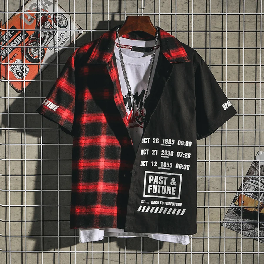 

Street Wear Christmas Mens Shirt Ulzzang Harujuku Japanese Streetwear Hawaiian Shirt Short Sleeve Korean Mens Shirts Fashion