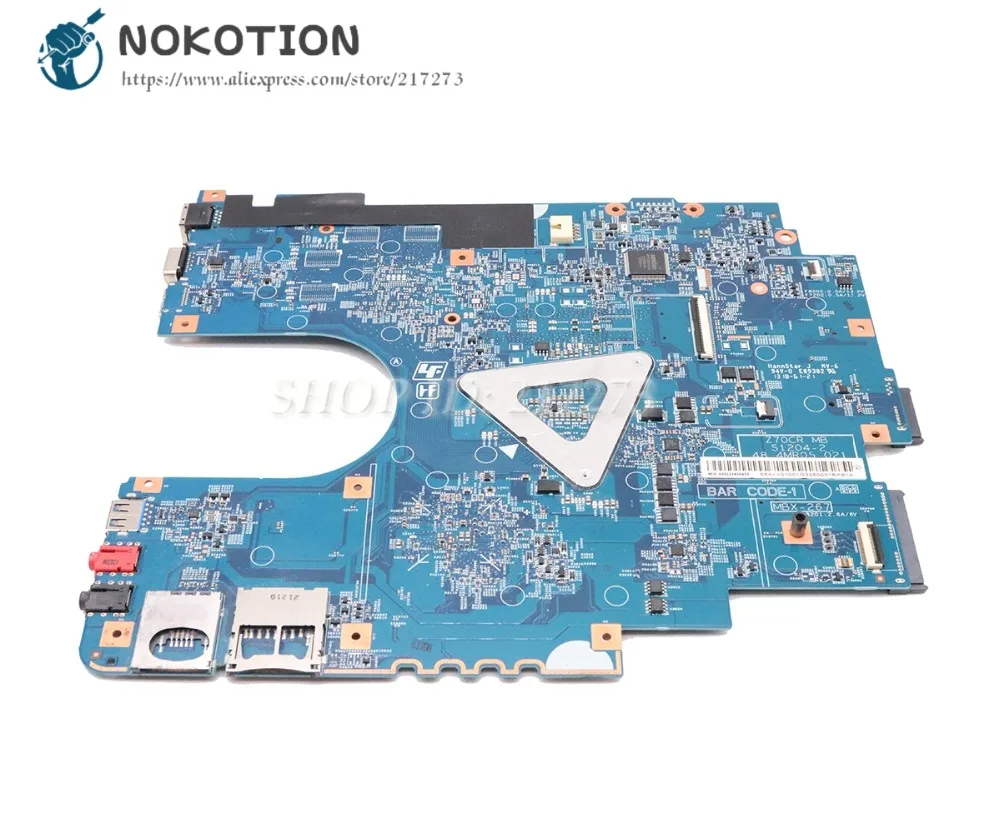 NOKOTION لسوني SVE17 SVE171 SVE1711F1EW سلسلة اللوحة المحمول Z70CR MB S1204-2 48.4MR05.021 A1892055A MBX-267 اللوحة الرئيسية