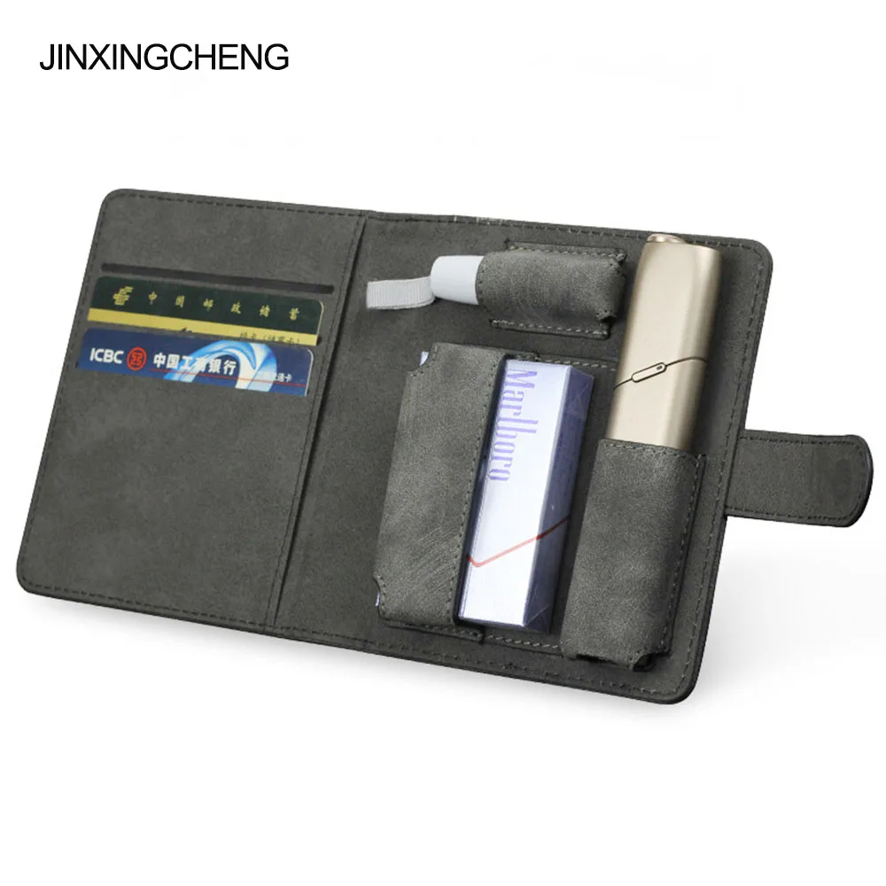 

JINXINGCHENG Fashion Flip Book Cover for iqos Multi 3.0 Case Holder Cover Wallet Leather Case for iqos 3 Multi